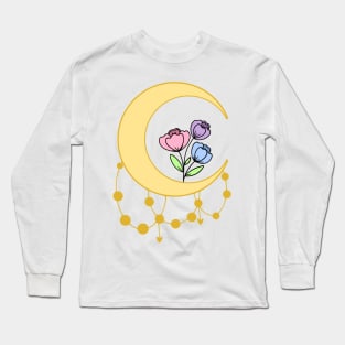 Moon Flowers Long Sleeve T-Shirt